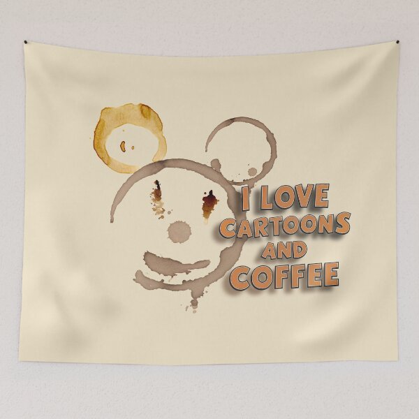 Item preview, I Love Cartoons and Coffee designed and sold by NickTaroDesign.