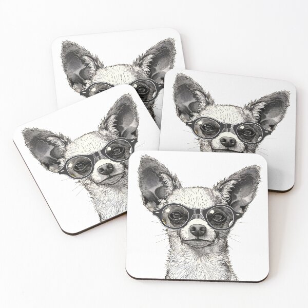Item preview, Scholarly Chihuahua - Intellectual Dog Portrait designed and sold by ElegantQuirk.