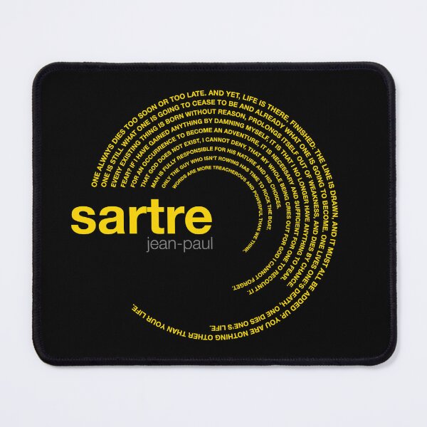 Item preview, Jean-paul Sartre famous quotes poster [gold] designed and sold by CMYKStudio.