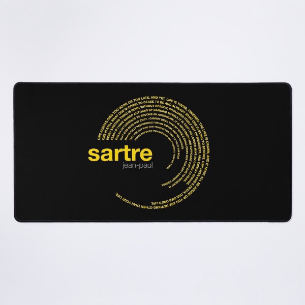 Item preview, Jean-paul Sartre famous quotes poster [gold] designed and sold by CMYKStudio.