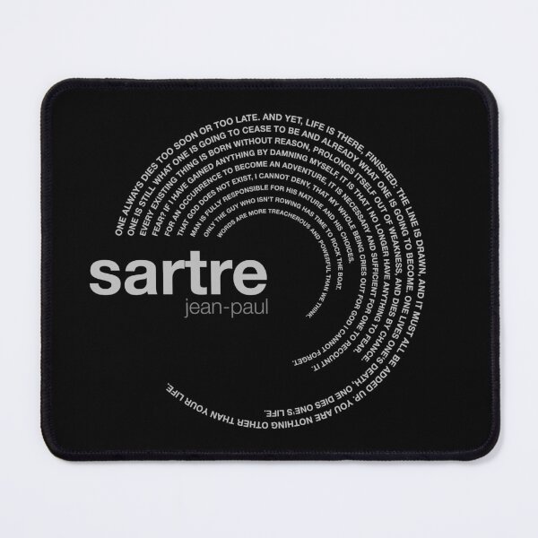 Item preview, Jean-paul Sartre famous quotes poster [silver] designed and sold by CMYKStudio.