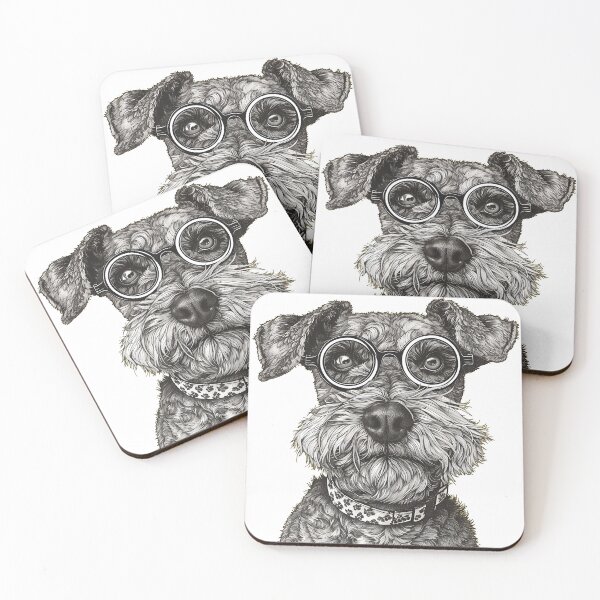Item preview, Spectacled Scholar - Canine Charm Illustrated designed and sold by ElegantQuirk.