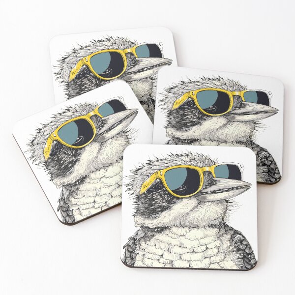 Item preview, Cool Kookaburra - Stylish Avian Art designed and sold by ElegantQuirk.