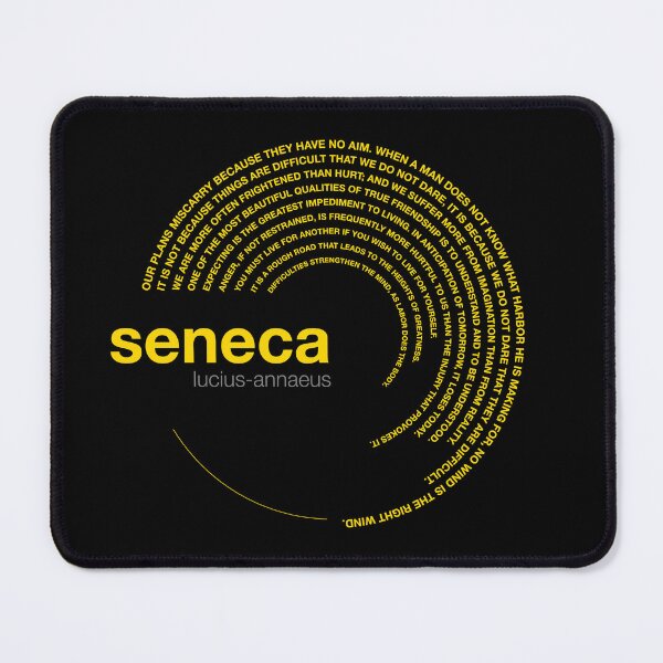Item preview, Lucius-annaeus Seneca famous quotes poster [gold] designed and sold by CMYKStudio.
