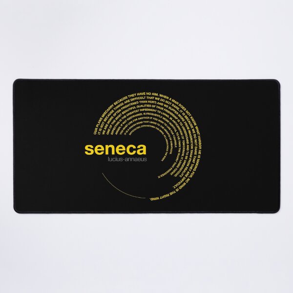 Item preview, Lucius-annaeus Seneca famous quotes poster [gold] designed and sold by CMYKStudio.