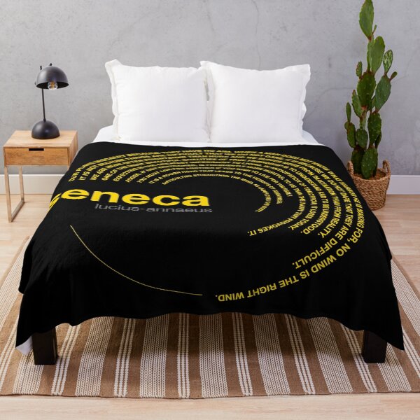 Item preview, Lucius-annaeus Seneca famous quotes poster [gold] designed and sold by CMYKStudio.