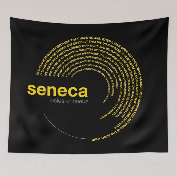 Item preview, Lucius-annaeus Seneca famous quotes poster [gold] designed and sold by CMYKStudio.