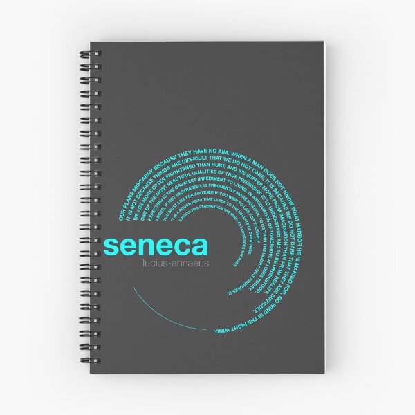 Artikelvorschau, Poster mit berühmten Zitaten von Lucius-annaeus Seneca [aqua] entworfen und verkauft von CMYKStudio.