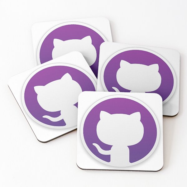 Item preview, github git purple sticker designed and sold by developerfriday.