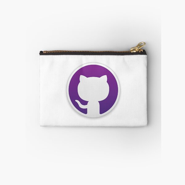Aperçu de l'œuvre autocollant violet github git créée et vendue par developerfriday.