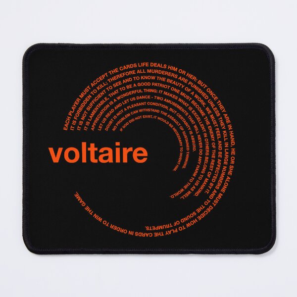 Item preview,  Voltaire famous quotes poster [orangered] designed and sold by CMYKStudio.