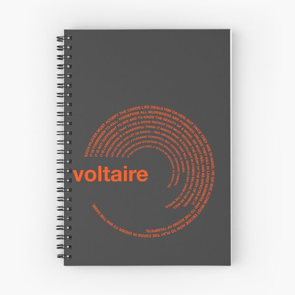 Item preview,  Voltaire famous quotes poster [orangered] designed and sold by CMYKStudio.