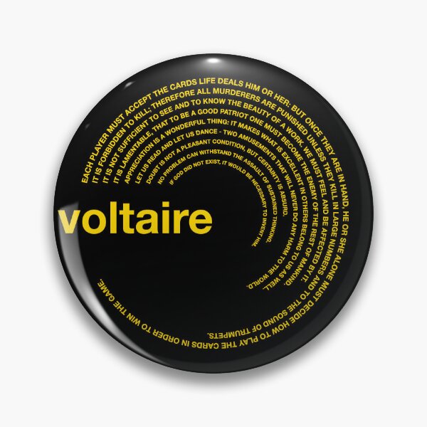 Item preview,  Voltaire famous quotes poster [gold] designed and sold by CMYKStudio.