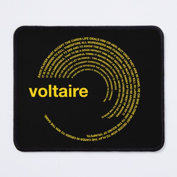 Item preview,  Voltaire famous quotes poster [gold] designed and sold by CMYKStudio.