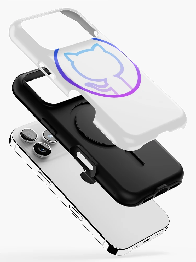 Thumbnail 2 of 4, iPhone Case, github git sticker designed and sold by developerfriday.