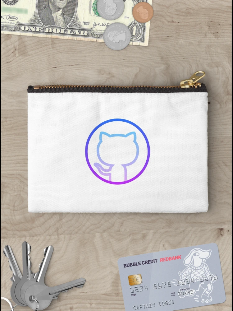 Thumbnail 3 of 4, Zipper Pouch, github git sticker designed and sold by developerfriday.
