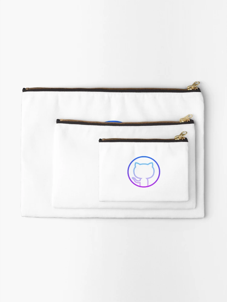 Thumbnail 2 of 4, Zipper Pouch, github git sticker designed and sold by developerfriday.