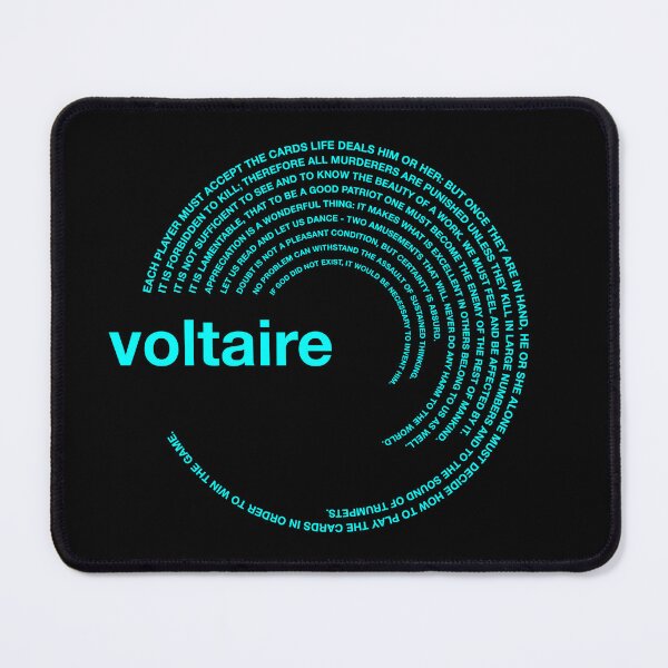 Item preview,  Voltaire famous quotes poster [aqua] designed and sold by CMYKStudio.