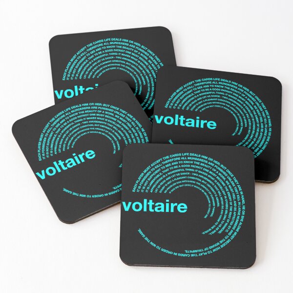 Item preview,  Voltaire famous quotes poster [aqua] designed and sold by CMYKStudio.