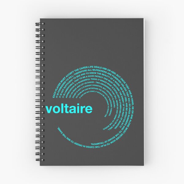 Item preview,  Voltaire famous quotes poster [aqua] designed and sold by CMYKStudio.