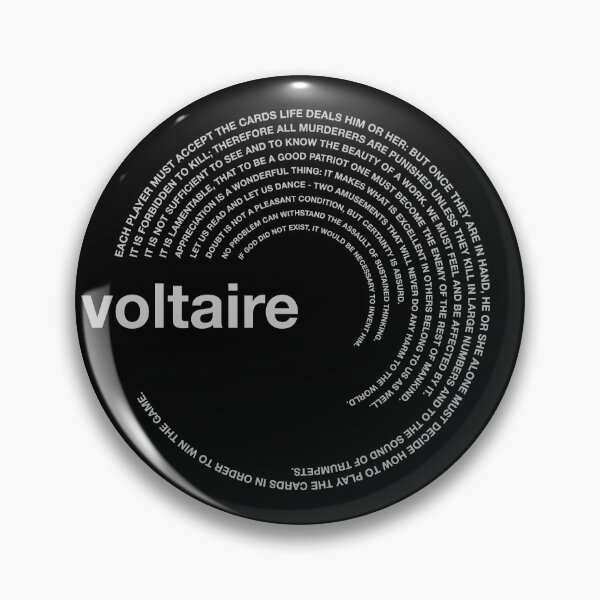 Item preview,  Voltaire famous quotes poster [silver] designed and sold by CMYKStudio.