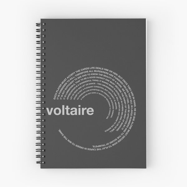 Item preview,  Voltaire famous quotes poster [silver] designed and sold by CMYKStudio.