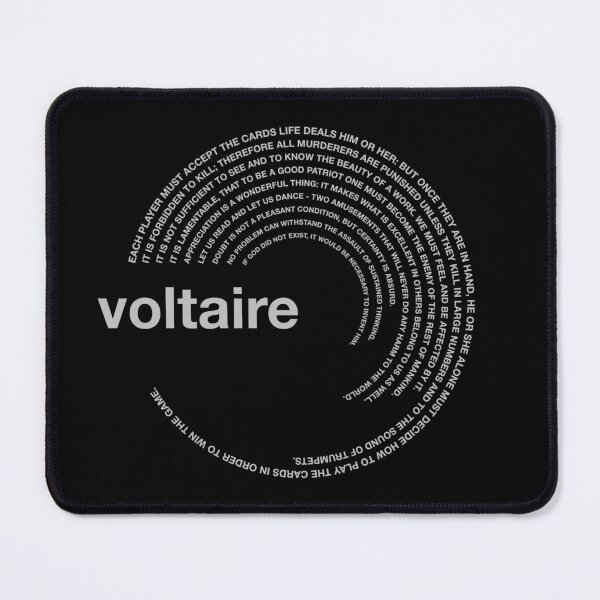 Item preview,  Voltaire famous quotes poster [silver] designed and sold by CMYKStudio.