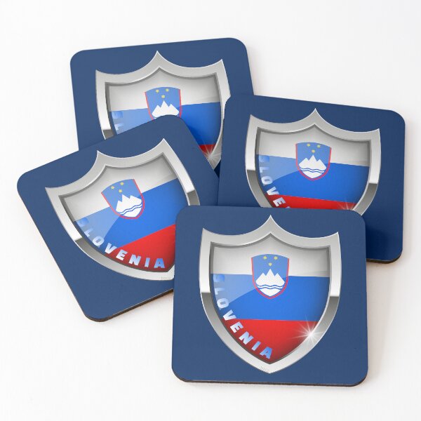 Item preview, SLOVENIA Flag Slovenian Shield Flag Sticker T-Shirt 02 designed and sold by LocationInks.