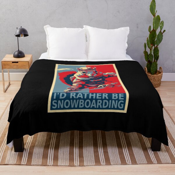 Item preview, I'd Rather Be Snowboarding Funny Squirrel Snowboarding designed and sold by TrueArtsStore.