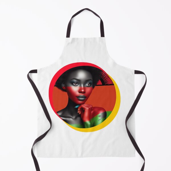 Item preview, Malawi Pride: African Lady Figurine in Malawi's Flag Colors designed and sold by chawezi.