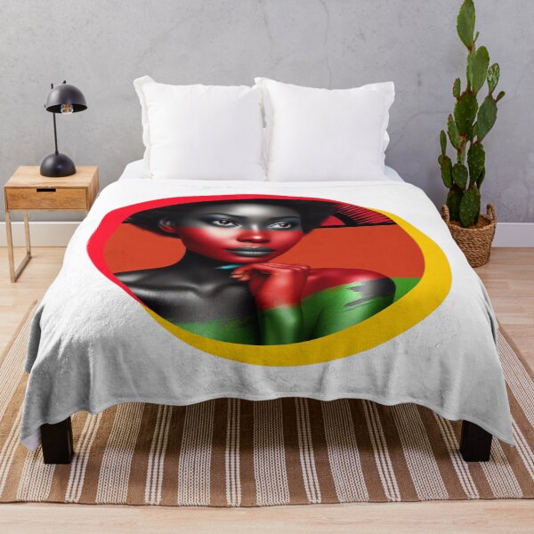 Item preview, Malawi Pride: African Lady Figurine in Malawi's Flag Colors designed and sold by chawezi.