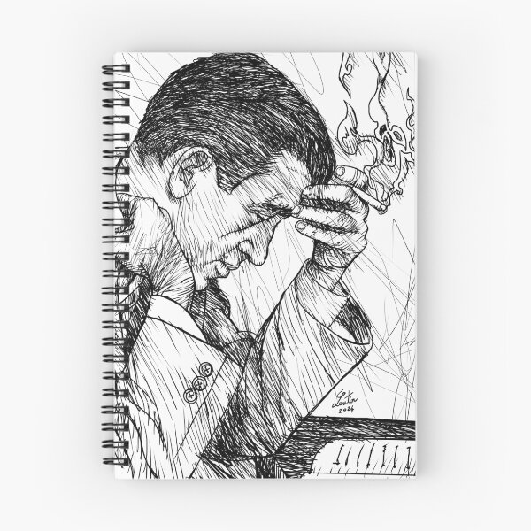 Item preview, J. D. SALINGER ink portrait .2 designed and sold by lautir.