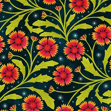 Artwork thumbnail, Starry Gaillardia Bloom by lovelettered