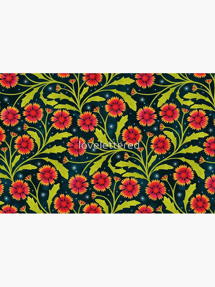 Thumbnail 2 of 2, Laptop Skin, Starry Gaillardia Bloom designed and sold by lovelettered.