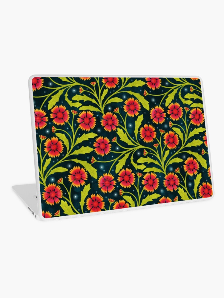 Thumbnail 1 of 2, Laptop Skin, Starry Gaillardia Bloom designed and sold by lovelettered.