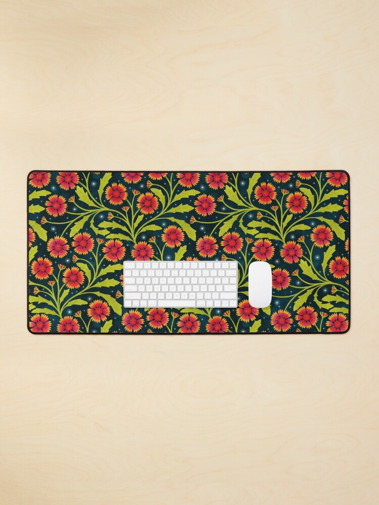 Thumbnail 1 of 5, Mouse Pad, Starry Gaillardia Bloom designed and sold by lovelettered.