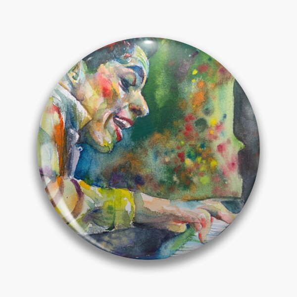 Item preview, GLENN GOULD - watercolor portrait .1 designed and sold by lautir.
