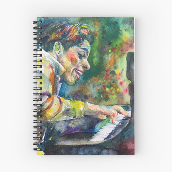 Artikelvorschau, GLENN GOULD - Aquarellporträt .1 entworfen und verkauft von lautir.