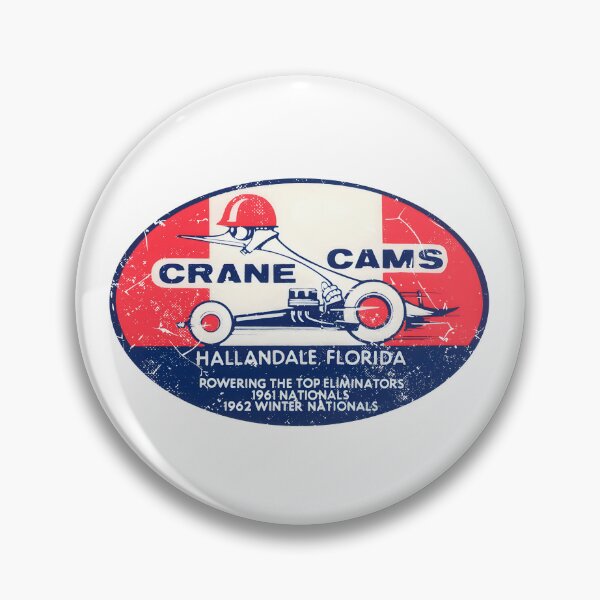 Item preview, 1962 Crane Cams Florida vintage drag racing. Burnout, distressed print. designed and sold by retropetrol.