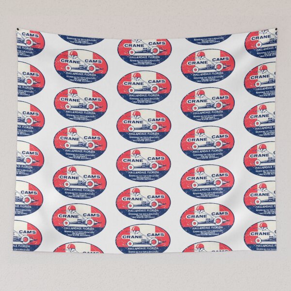 Item preview, 1962 Crane Cams Florida vintage drag racing. Burnout, distressed print. designed and sold by retropetrol.