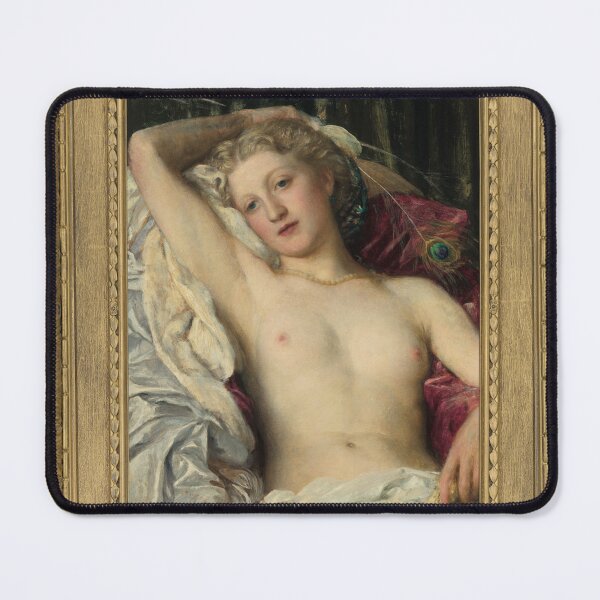 Item preview, Woman reclining on  peacock feathers -  G.F Watts designed and sold by Vintage Designs +.