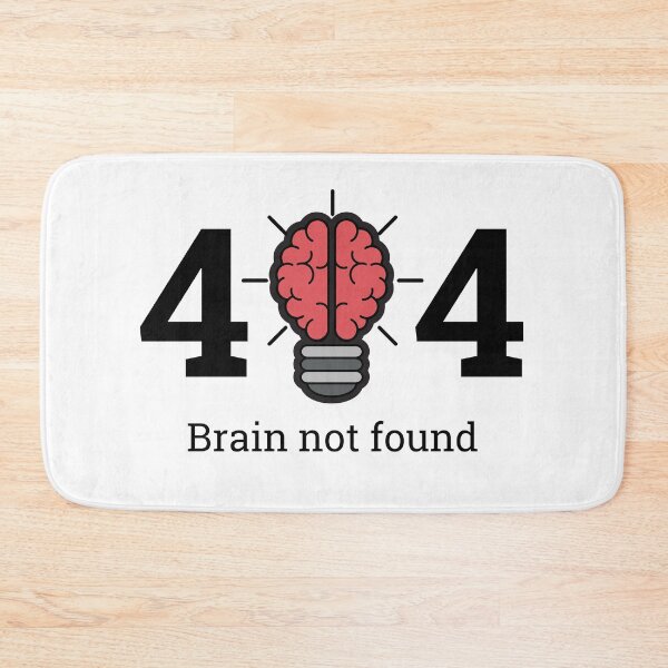 Item preview, 404 brain not found designed and sold by Crossverse.