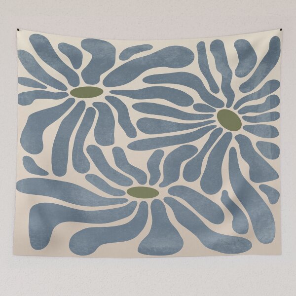 Item preview, Abstract home decorating minimalist flower line art wall poster designed and sold by jayne0524.