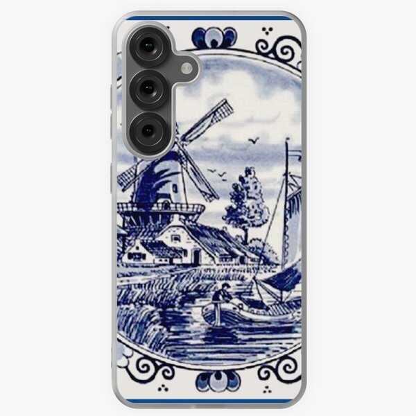 Item preview, DUTCH BLUE DELFT: Vintage Windmill Print designed and sold by posterbobs.
