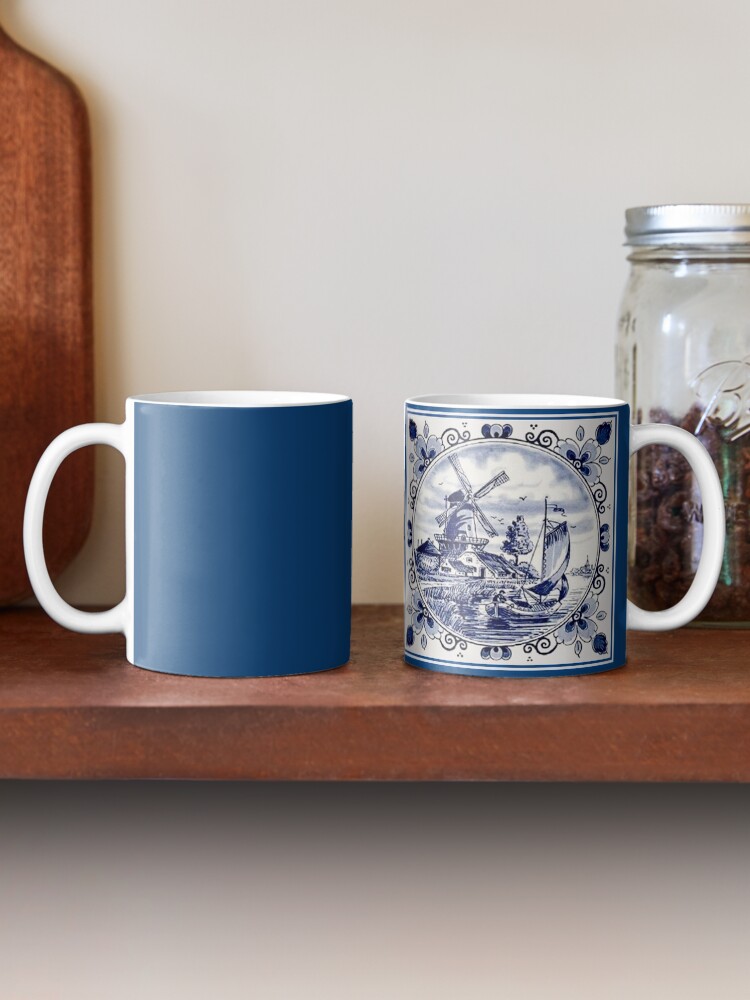 Alternate view of DUTCH BLUE DELFT: Vintage Windmill Print Mug