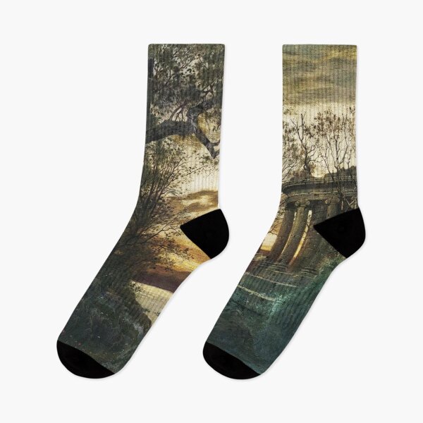 Item preview, Roman Ruin vintage painting designed and sold by Vintage Designs +.