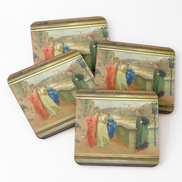 Aperçu de l'œuvre Dante and Beatrice 1882 - 84 - Henry Holiday créée et vendue par Vintage Designs +.