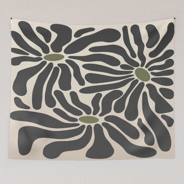 Item preview, Abstract home decorating minimalist flower art wall poster designed and sold by jayne0524.
