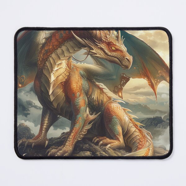 Item preview, Fantasy Medieval Dragon | Classic Illustration | 90s Dragon designed and sold by FantasySoul.