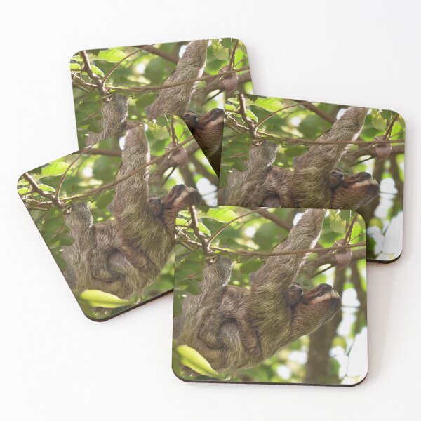 Item preview, Three-toed sloth with baby  designed and sold by lhowden.